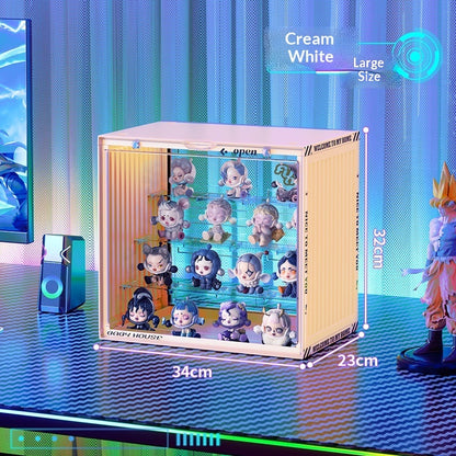 Large-capacity Acrylic Storage Display Rack, Transparent Dustproof Display Case For Action Figures And Collectibles