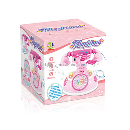 Child Simulation Telephone Toys Baby Musical Early Educational Toys Kids Cartoon Cellphone Learning Toy with Light Sound