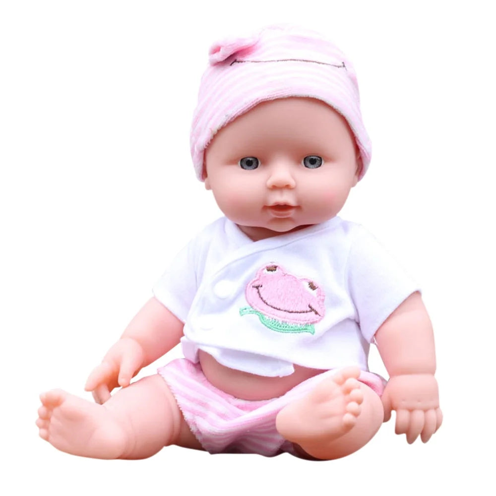11.8" Realistic Baby Girl Doll Toy Silicone Baby Doll Birthday Christmas Gift for Toddlers 1-3