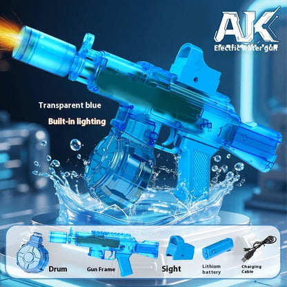 New Ice Mouse Ice Explosion Electric Water Gun Children's High-speed Continuous Hair Linkage Reloading Large Capacity Water Pistols Toy - LJ Enterprise