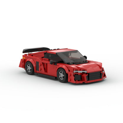 Building Blocks Compatible With Assembling R8 Super Running GT3 Racing Model