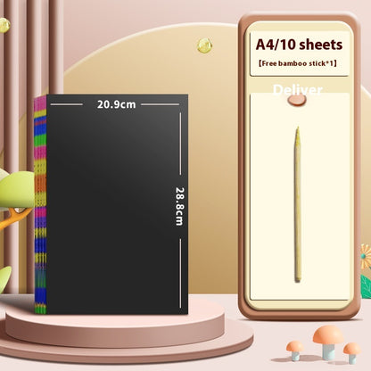 Children's Color Graffiti Paper Scraping Painting Books