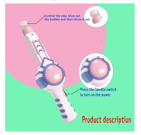Elastic Smog Bubble Machine With Water Bubble Wand Girl Heart Toy Birthday Gift For Children For Party