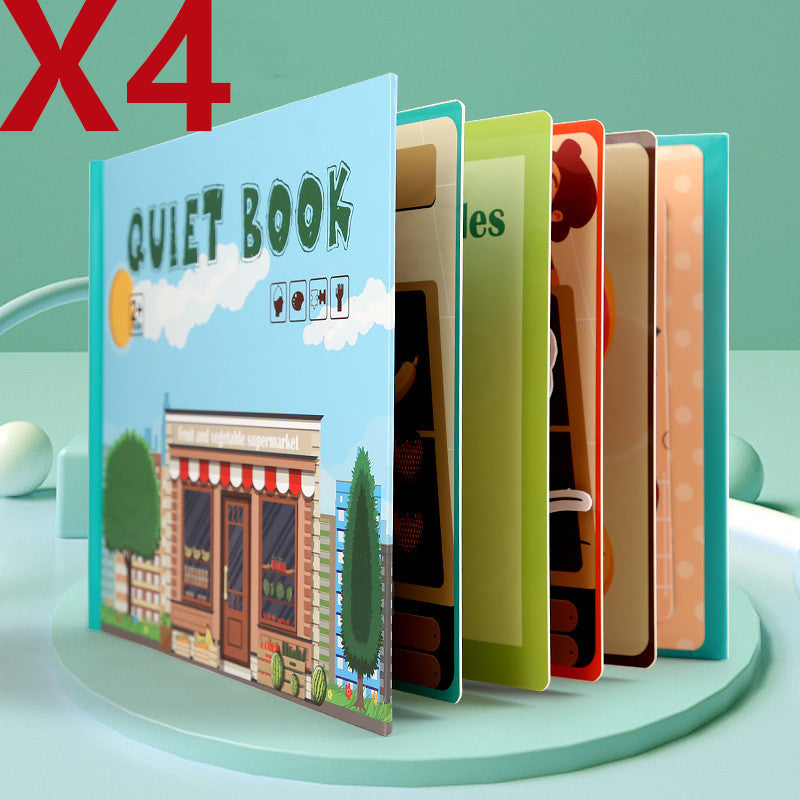 Children's Educational Wooden Books To Read