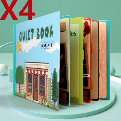 Children's Educational Wooden Books To Read