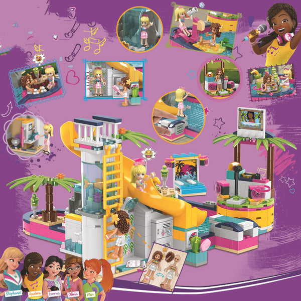 Assembling Blocks Of Girls' Princess Amusement Park