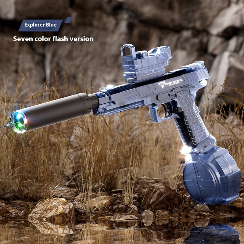 Electric With Light Water Gun Electric Continuous Hair Water Pistols - LJ Enterprise