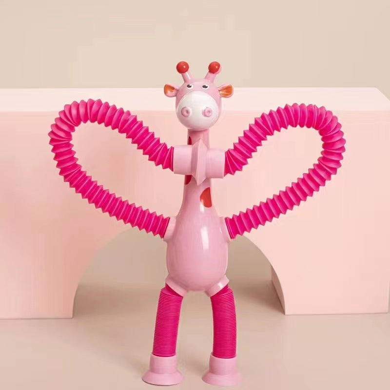 Giraffe Tubes Sensory Toys Novelty Spring Fidget Toy Stretch Tube Stress Relief Toy