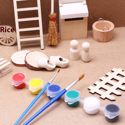 Dollhouse Christmas Decoration Solid Color Set