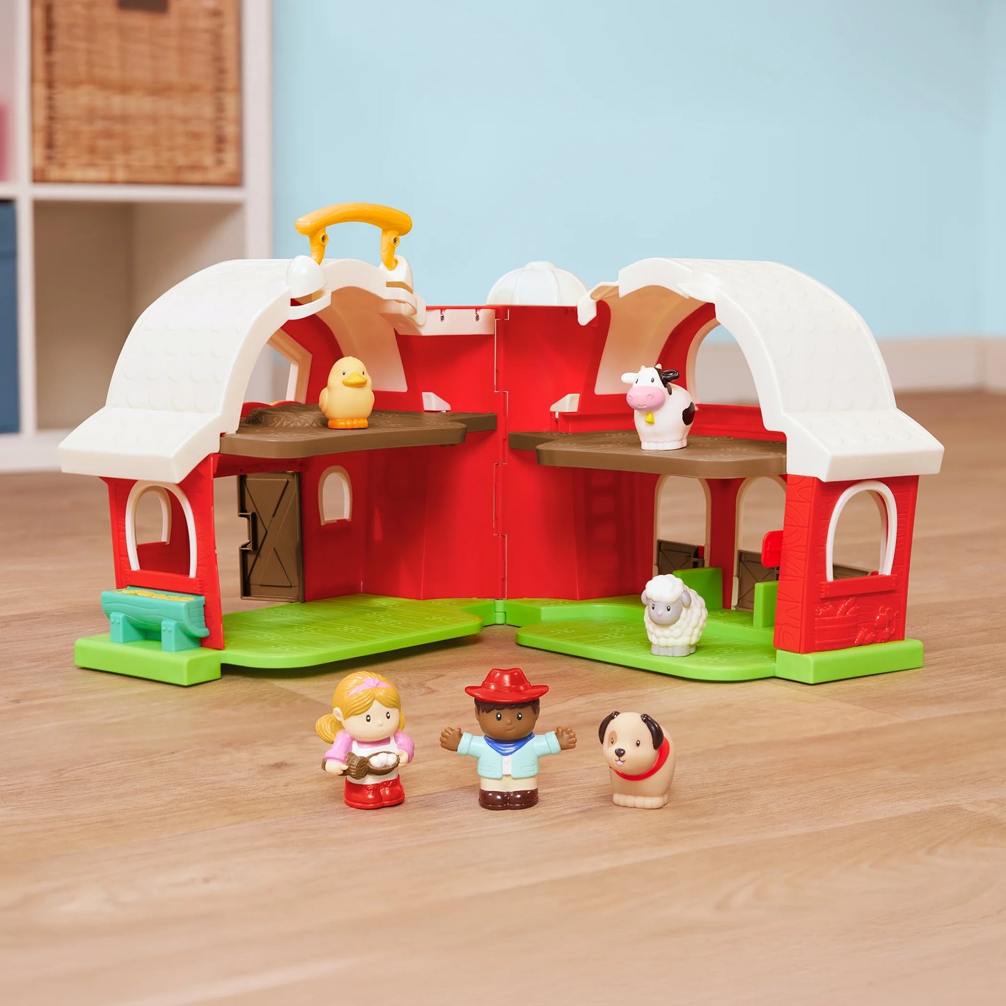My First Barn Rustic Red Foldable Farm Playset for 18 Months +