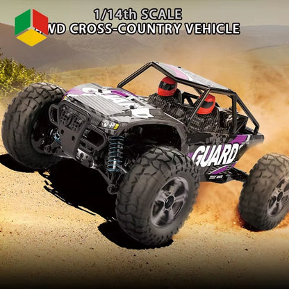 QS OEM 2.4G 4WD Double Drive Rear Truck 1/14 Straight Bridge Crawler 25KM/H Racing Car Remote Control 50M RC off Road Car Toys