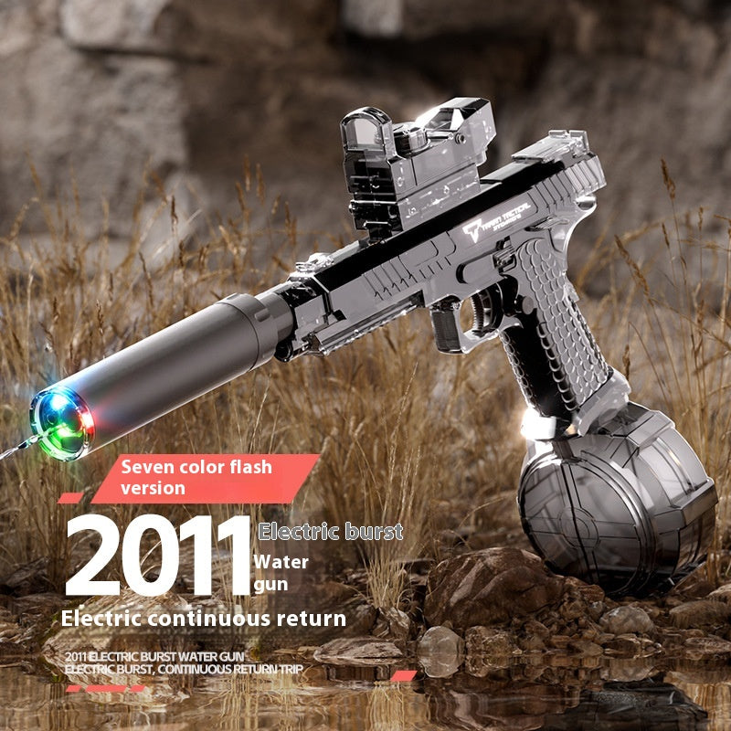 Electric With Light Water Gun Electric Continuous Hair Water Pistols - LJ Enterprise