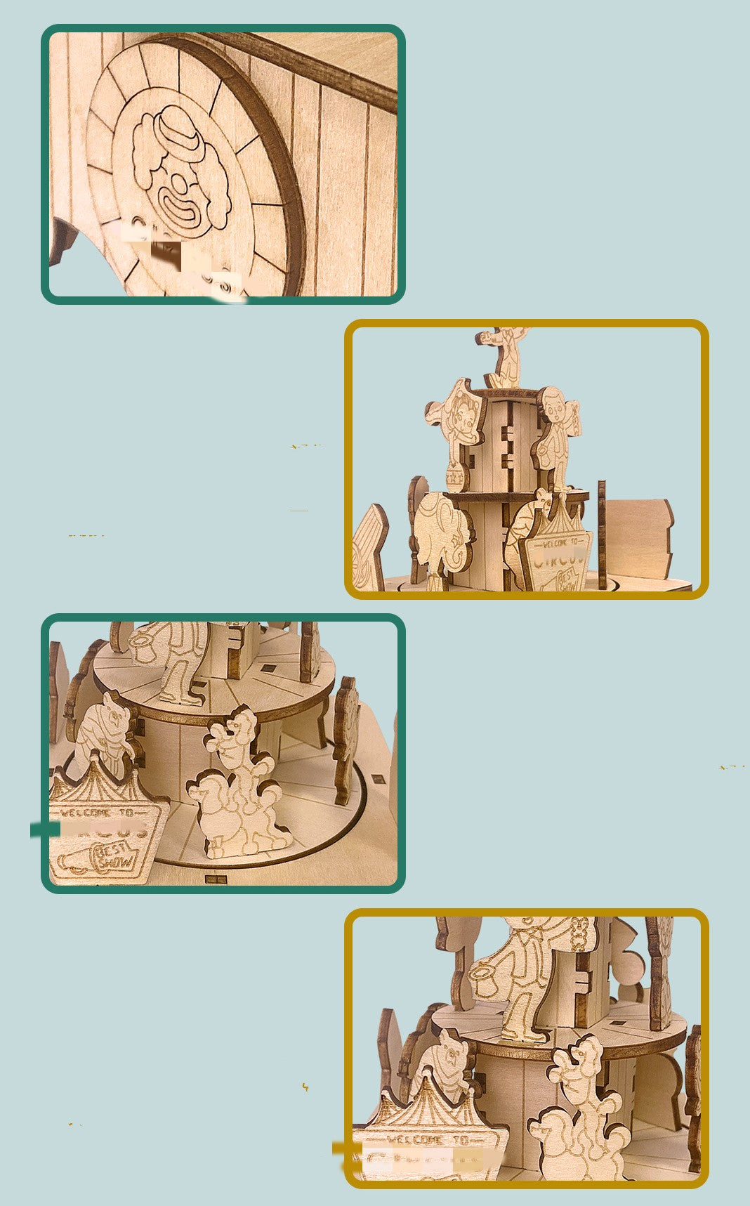 Circus Music Box Fashion Crafts