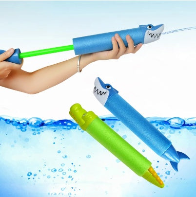 33cm Summer Water Gun Toys Pistol Blaster Shooter Outdoor Swimming Pools Cartoon Shark - LJ Enterprise