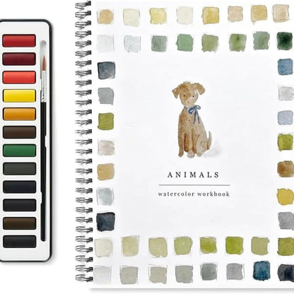 Portable Home Watercolor Exercise Book For Beginners