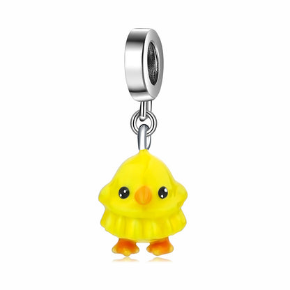 Cartoon Series Beads Pendant CharmS925 Silver Diy Bracelet Accessories Loose Beads - LJ Enterprise
