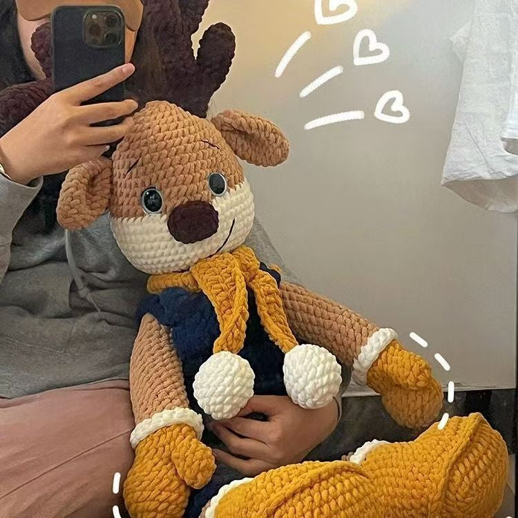 Chunky Yarn Crochet Fawn DIY Craft Kit - LJ Enterprise