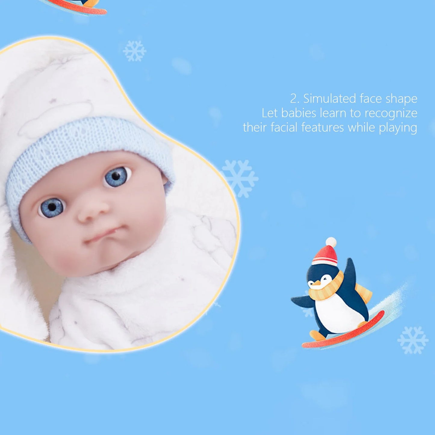 Reborn Babys Doll Toys for Ages 2-4 Girl Toys Kids Toys 8-Inch Mini Babys Dolls for 2 Year Old Girls - Savings
