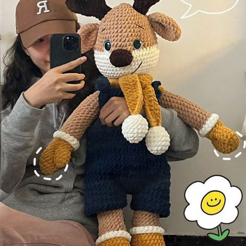 Chunky Yarn Crochet Fawn DIY Craft Kit - LJ Enterprise