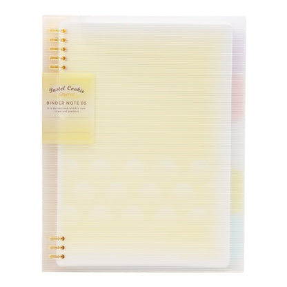 Loose Spiral Notebook Shell Pastel Cookie Soft Light Refill B5 Plaid Impression A5