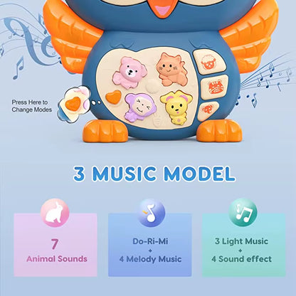 High Quality Owl Musical Instrument Musical Toys with Sounds and Light for Children'S Develop Intelligent Kids Educational Toy