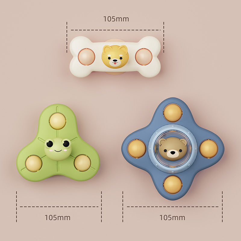 Baby Flying Saucer Sucker Rotary Table Bath Gyro Children's Toy
