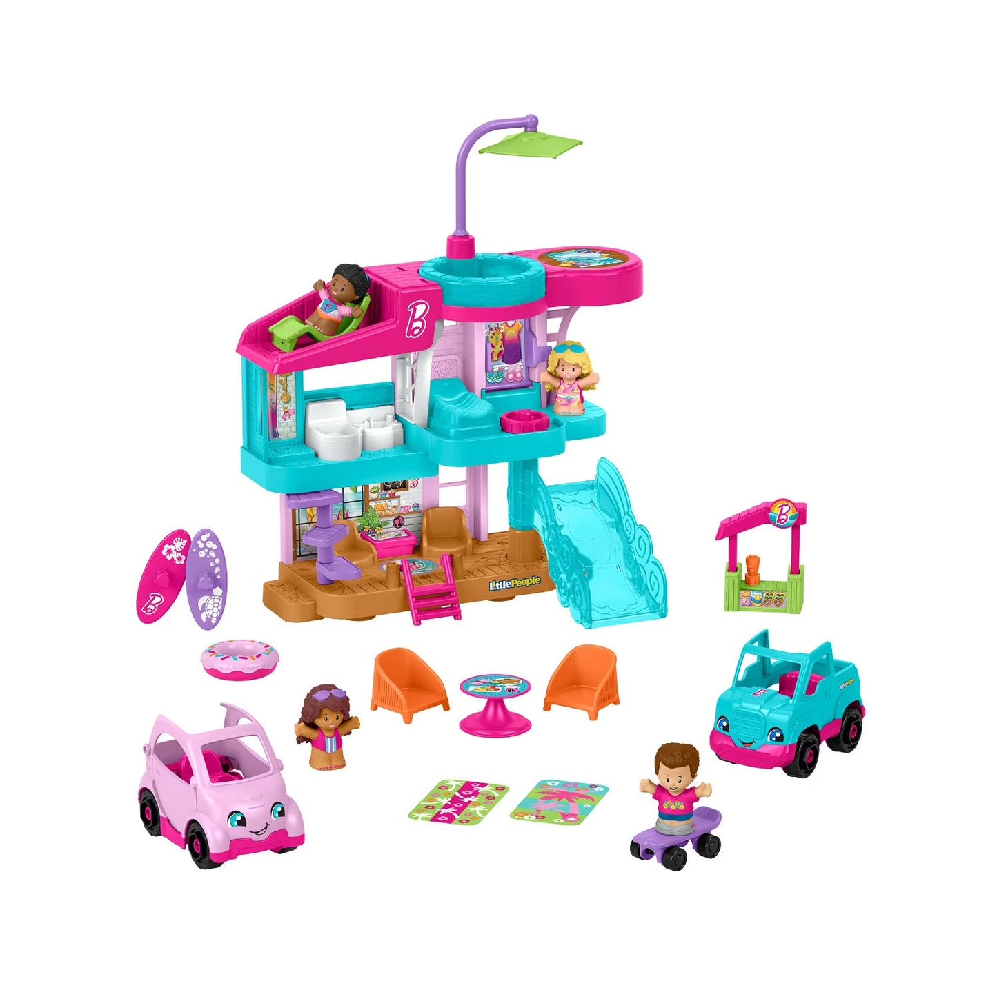 Little People Barbie Beach House Playset