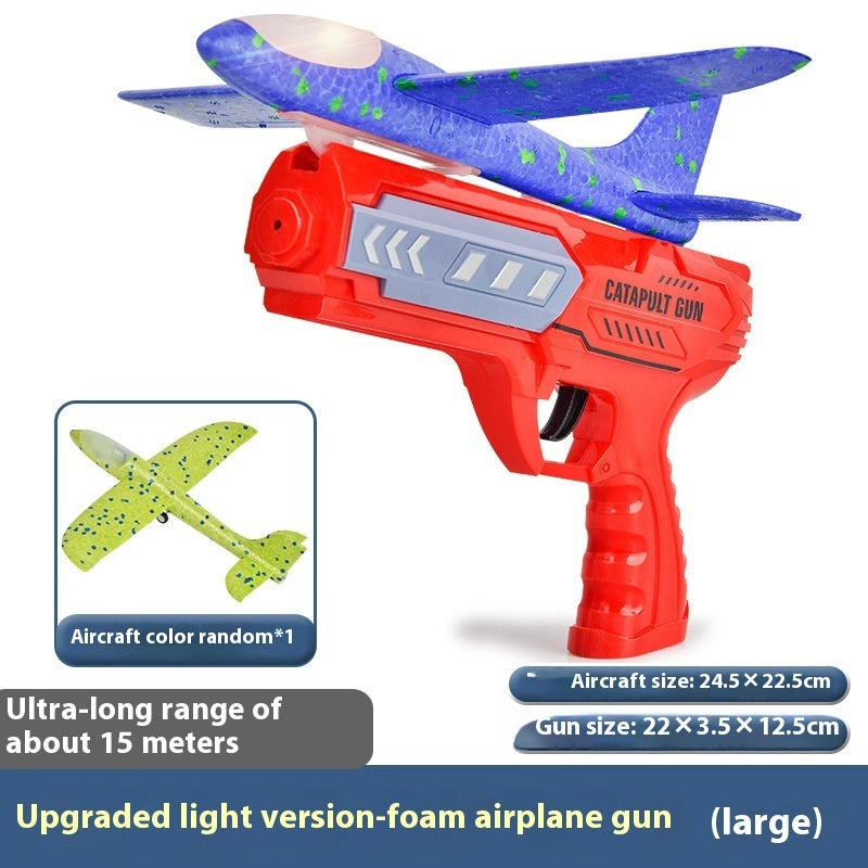 Children's Outdoor Catapult Bubble Plane Launch Gun Toy