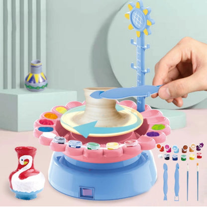 Electric Pottery Drawing Machine Clay Toy Diy Set - LJ Enterprise