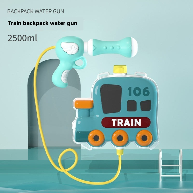 Children's Cartoon Backpack Water Gun Water Beach Toys - LJ Enterprise