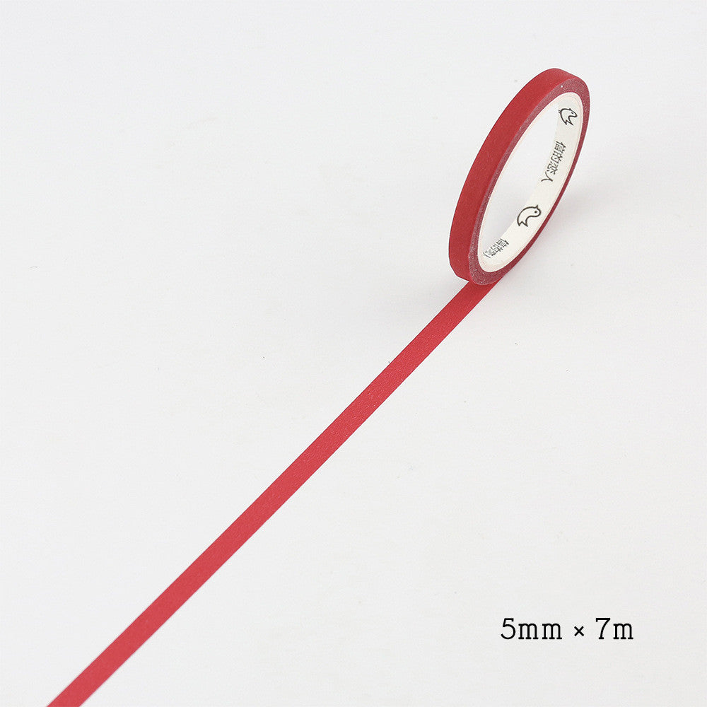 Hand account solid color paper tape