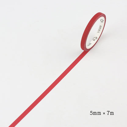 Hand account solid color paper tape