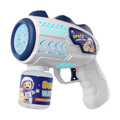 Bubble Machine Outer Space Astronauts Toy Automatic Gatling Electric