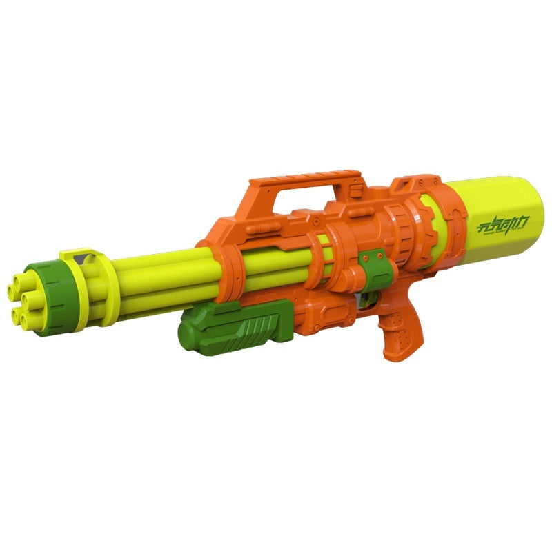 Large Capacity Gatling Water Spray Pull Water Gun Toy - LJ Enterprise