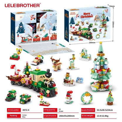 Christmas Blind Box Poking Hole Music Children Assembling