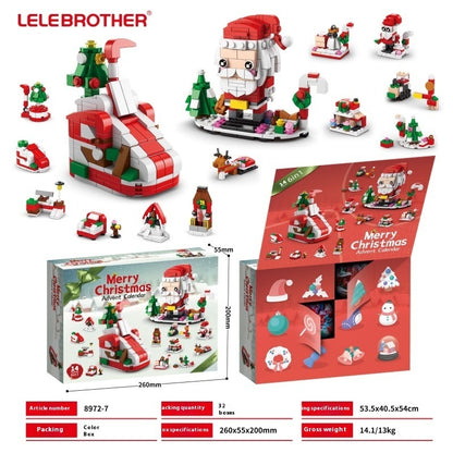 Christmas Blind Box Poking Hole Music Children Assembling