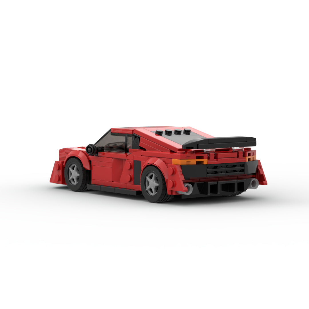 Building Blocks Compatible With Assembling R8 Super Running GT3 Racing Model