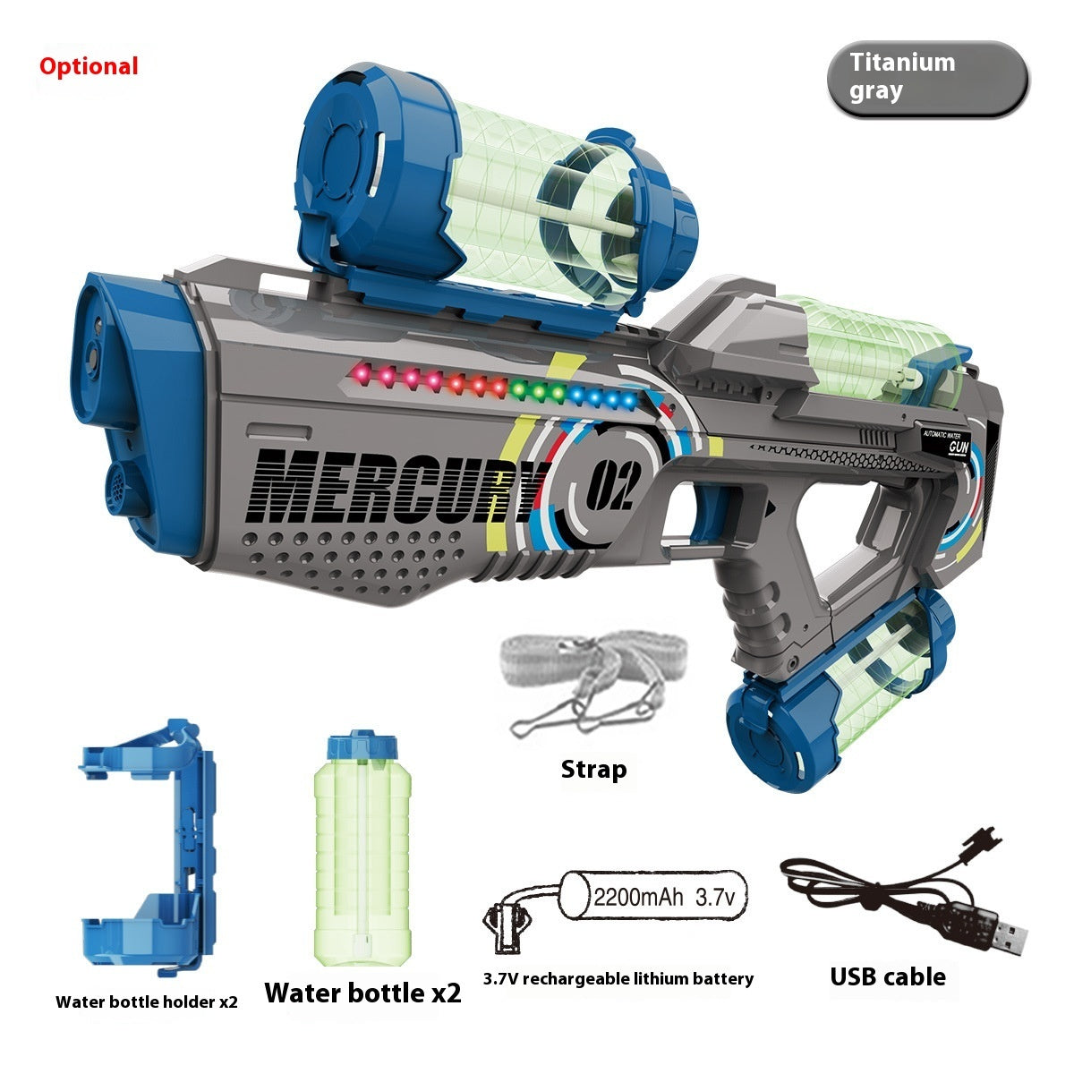 Mercury M2 Electric Automatic Continuous Hair Space Water Gun - LJ Enterprise
