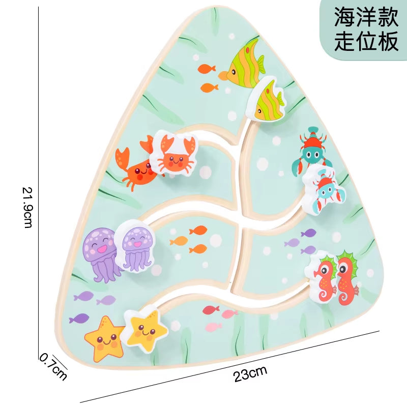 Traffic Walking Maze Toy Numbers Track Maze Activity Board 