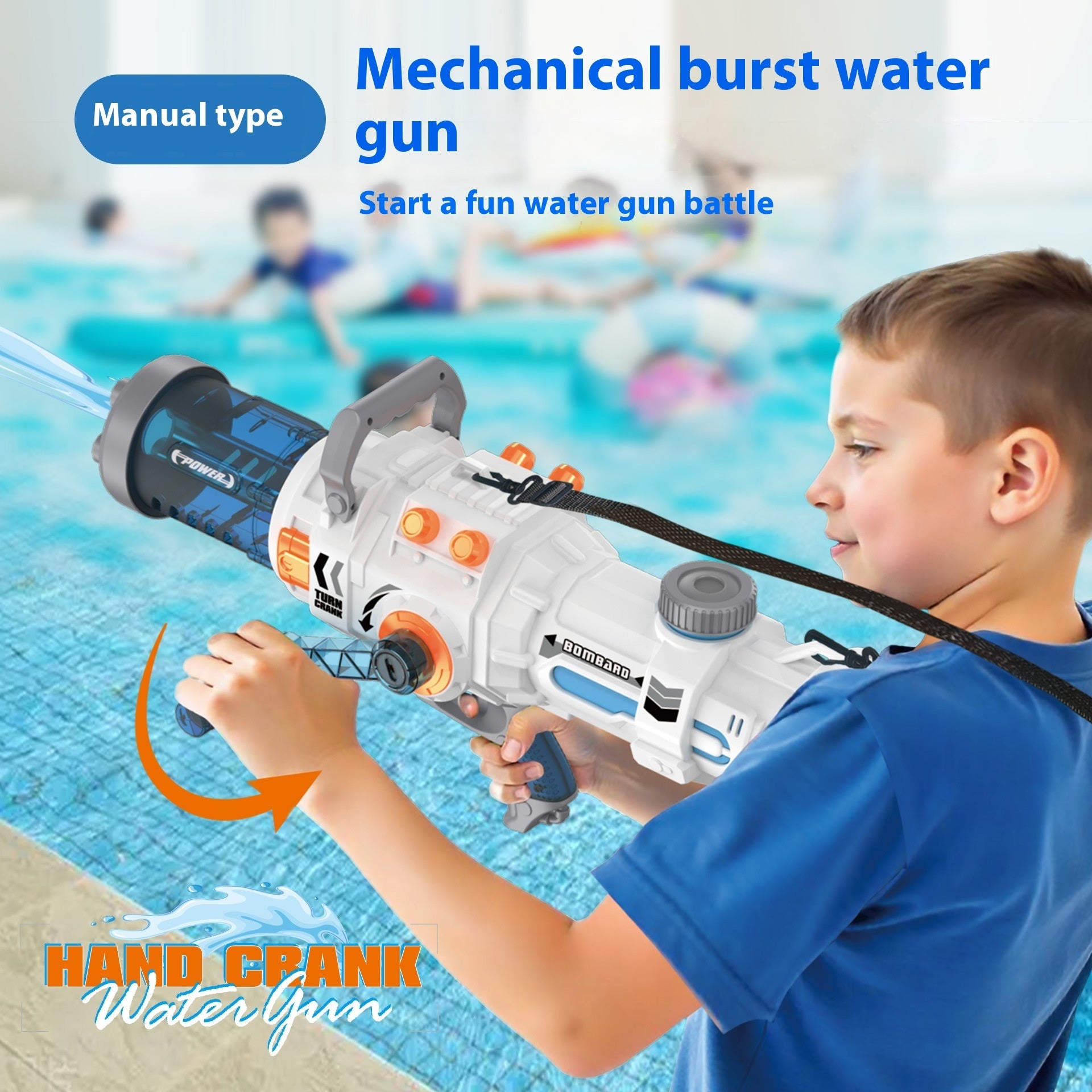 Continuous Hand-cranking Gatling Water Gun - LJ Enterprise