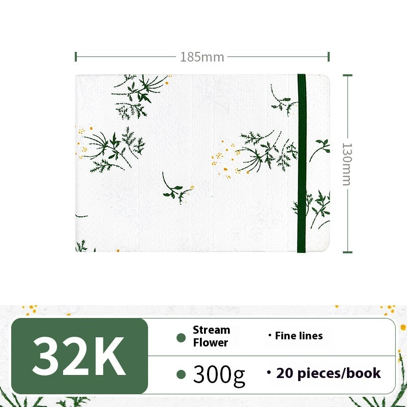 Feiluniao Watercolor Notebook Fabric Handmade Mini Portable Portable Character Sketch Hand Painted Graffiti Drawing Book