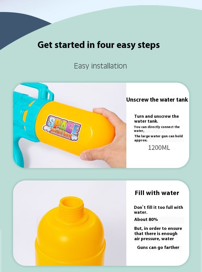 Children's Water Spray High-pressure Large Pull-out Large Capacity Water Gun - LJ Enterprise