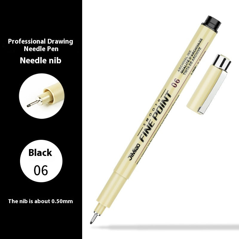 Waterproof Hook Line Art Cartoon Design Sketch Hand Drawn Syringe Drawing Pen
