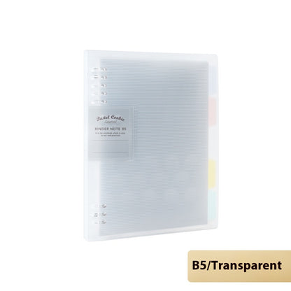 Loose Spiral Notebook Shell Pastel Cookie Soft Light Refill B5 Plaid Impression A5