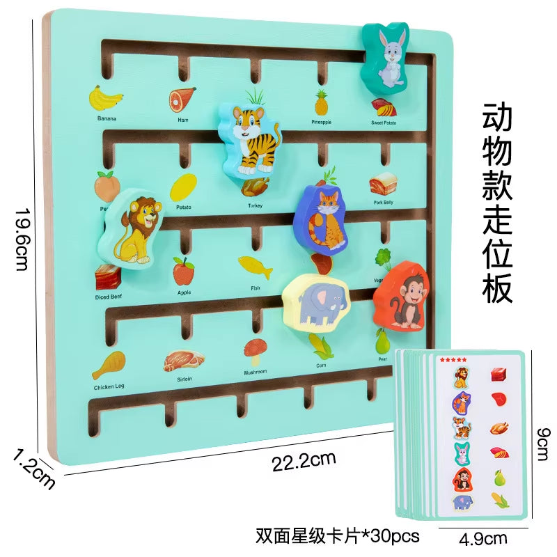 Traffic Walking Maze Toy Numbers Track Maze Activity Board 