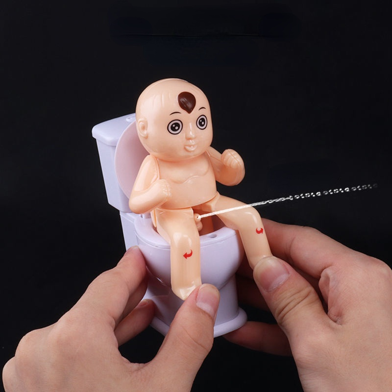 Spoof Funny Objects Small Toy Squirt Toilet For Whole Person Prank Water Gun - LJ Enterprise