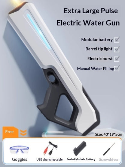 Pulse Electric Burst Water Toy Automatic Water Suction Powerful Spray High-Pressure Squirt Gun - LJ Enterprise