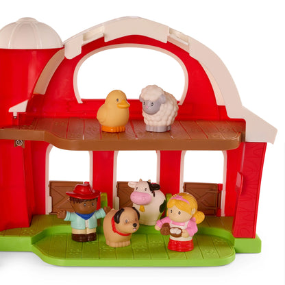 My First Barn Rustic Red Foldable Farm Playset for 18 Months +
