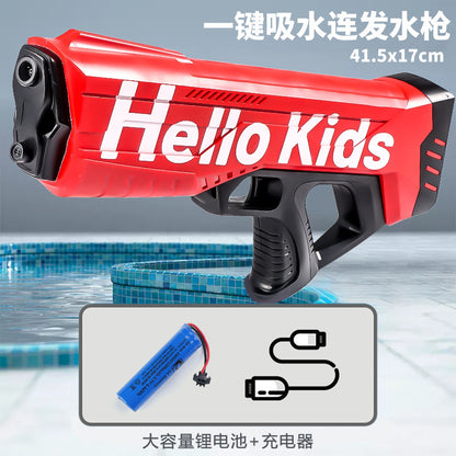 Children's Electric Continuous Hair Gun Toy One-click Water Absorption Can Be Launched - LJ Enterprise
