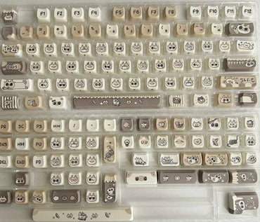 Cat Ear-shaped Keycaps With Five-sided Dye-sublimation Printing